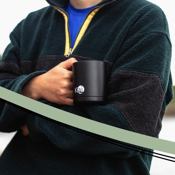 Black Kai Mug With Travel Lid
